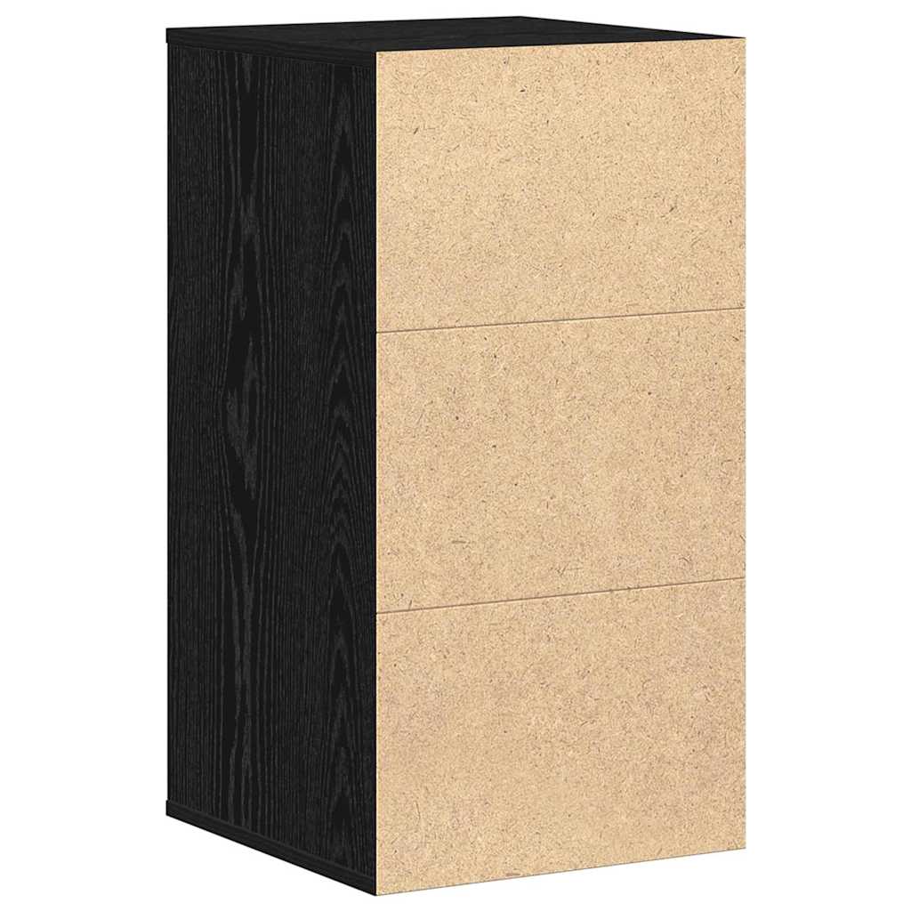 Armoire à tiroirs Noir 40 x 41 x 76 cm Bois d'ingénierie - XIOS