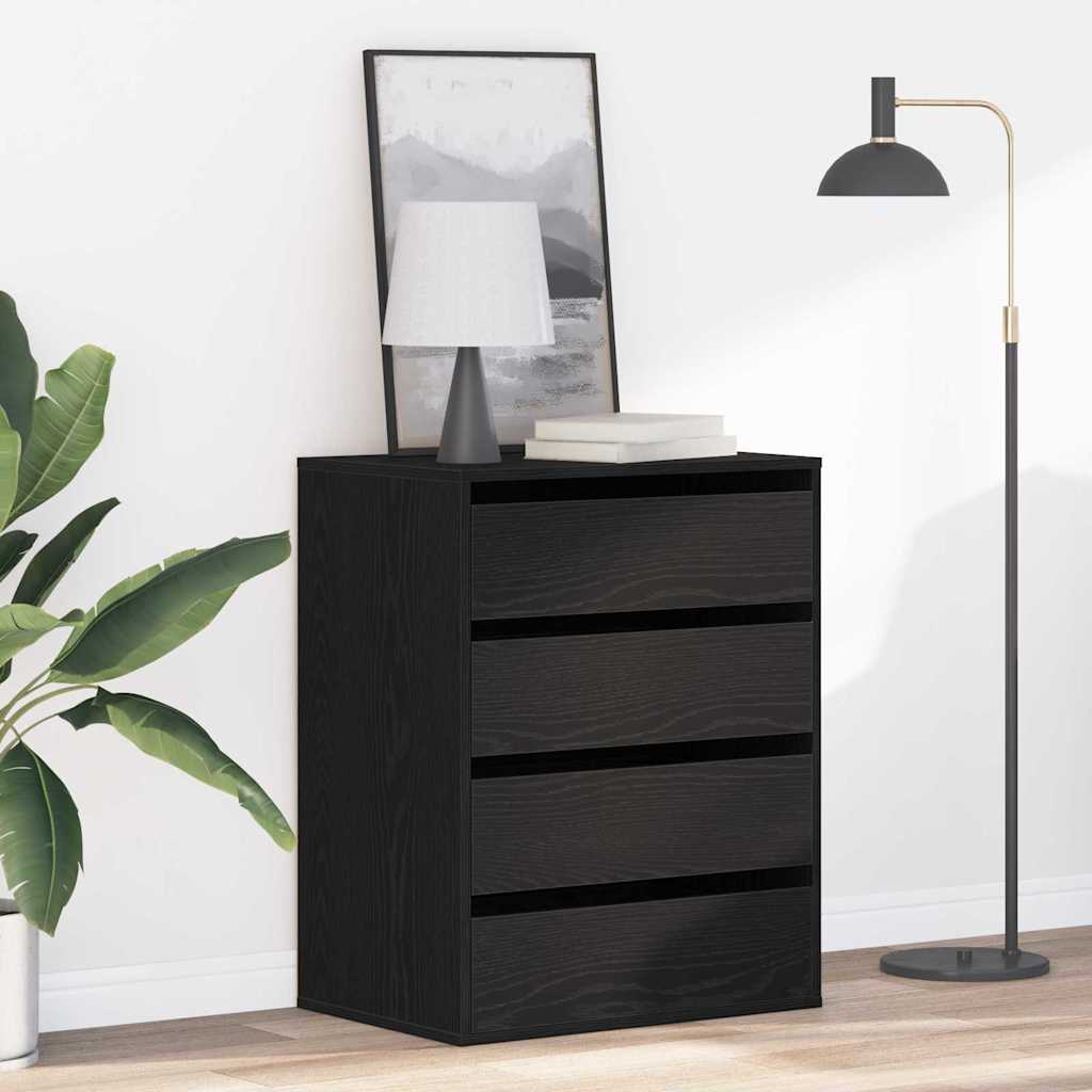 Armoire à tiroirs Noir 60 x 41 x 76 cm Bois d'ingénierie - XIOS