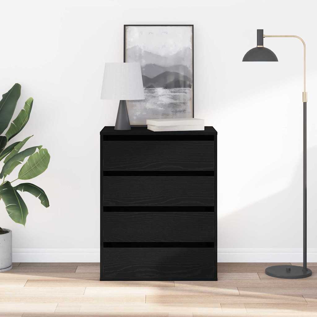 Armoire à tiroirs Noir 60 x 41 x 76 cm Bois d'ingénierie - XIOS