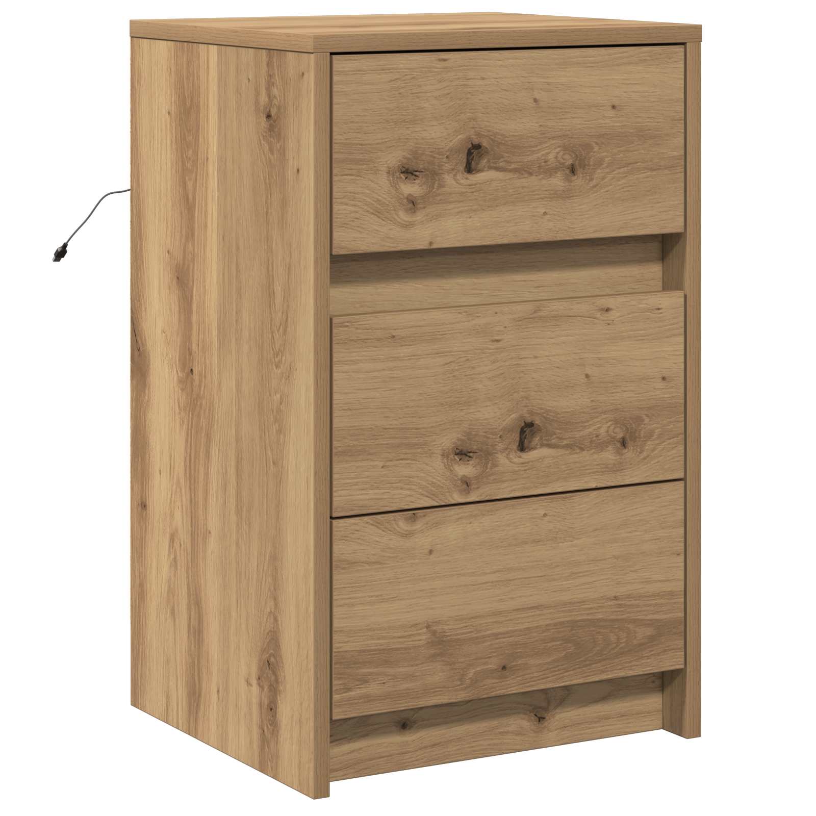 Cabinet de chevet Chêne artisanal 38 x 34 x 61 cm - XIOS