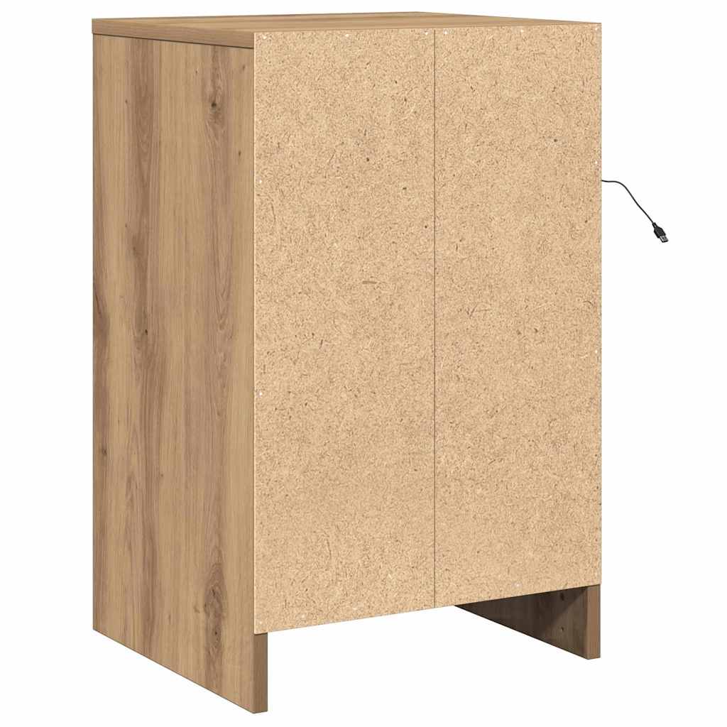 Cabinet de chevet Chêne artisanal 38 x 34 x 61 cm - XIOS