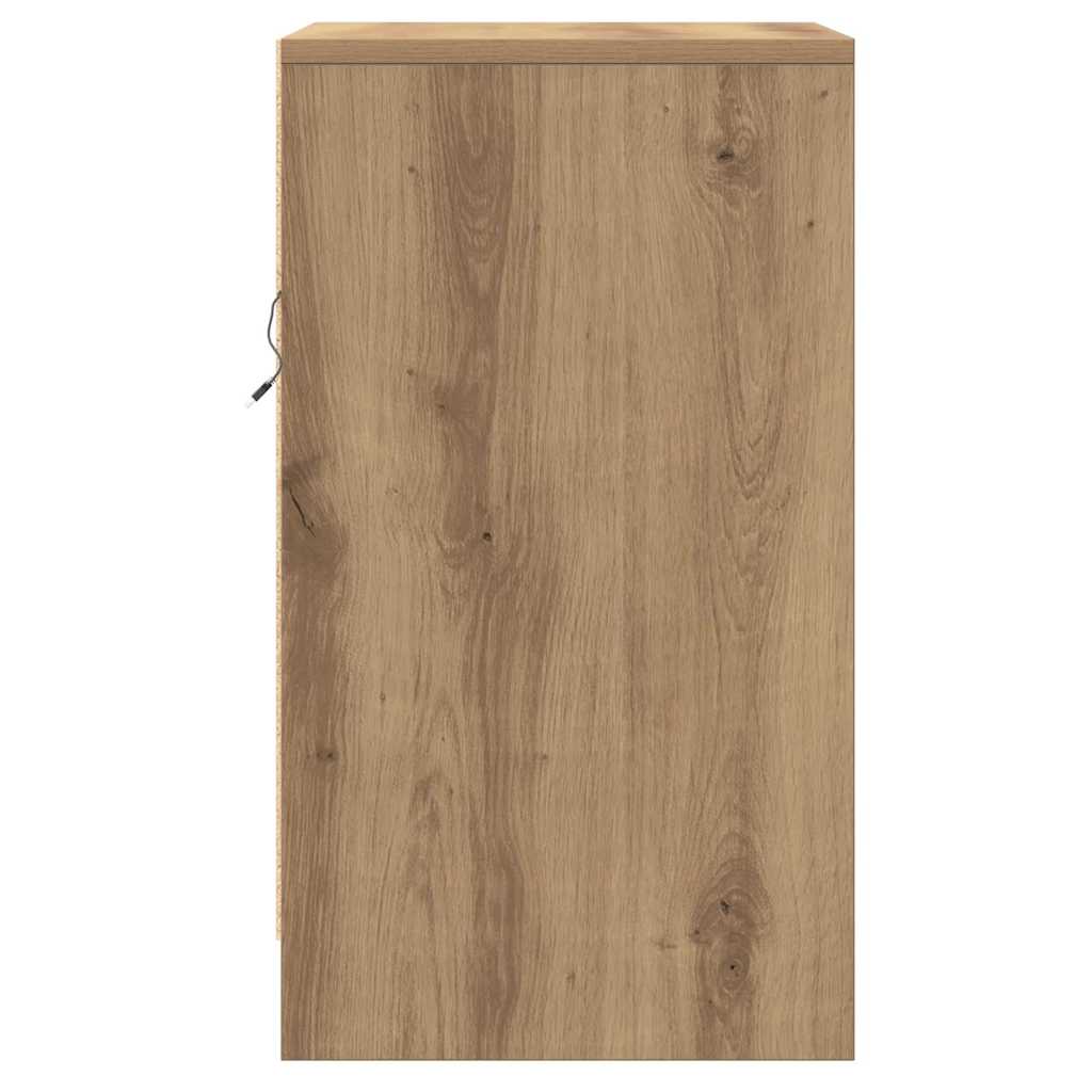 Cabinet de chevet Chêne artisanal 38 x 34 x 61 cm - XIOS