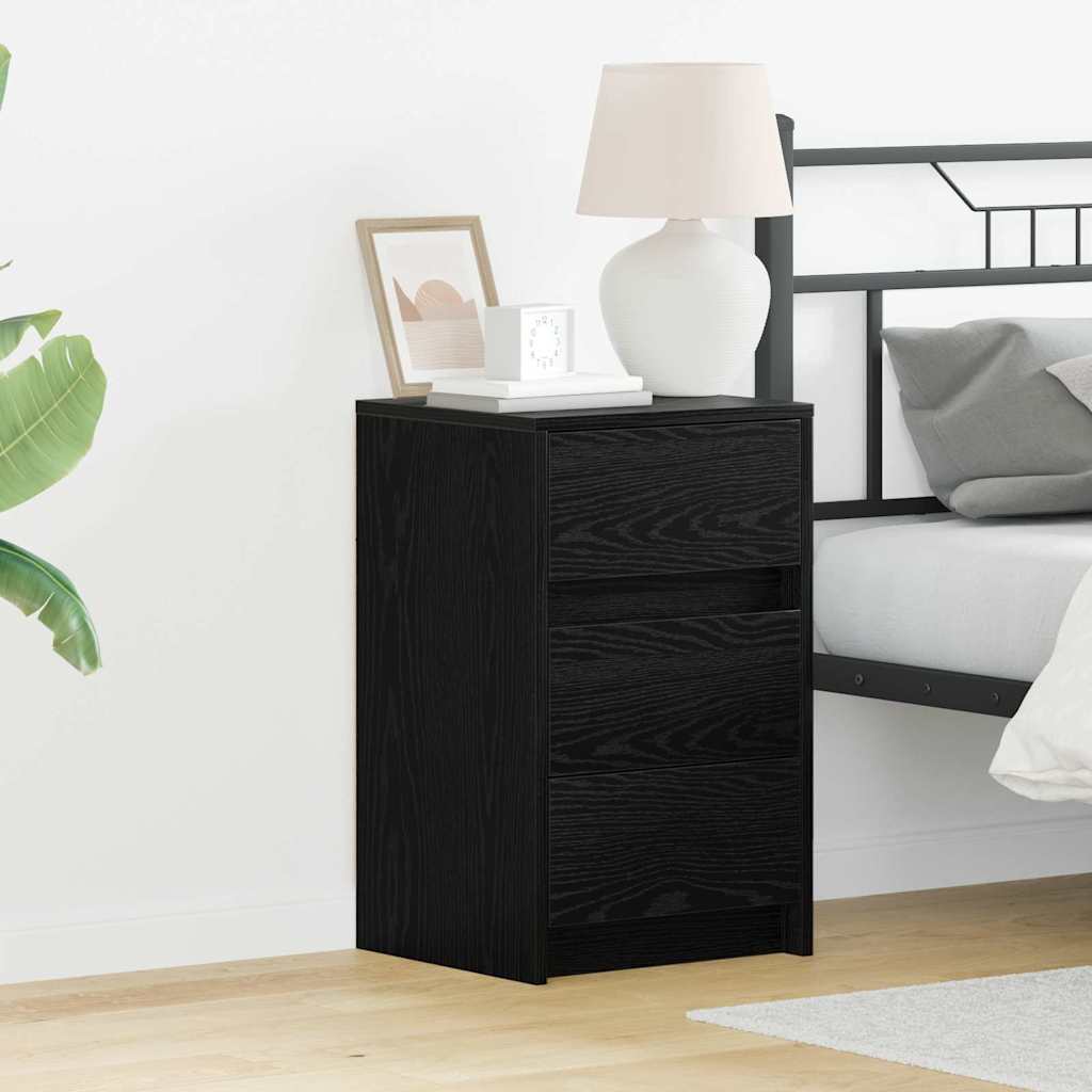 Cabinet de chevet Chêne noir 38 x 34 x 61 cm Bois d'ingénierie - XIOS