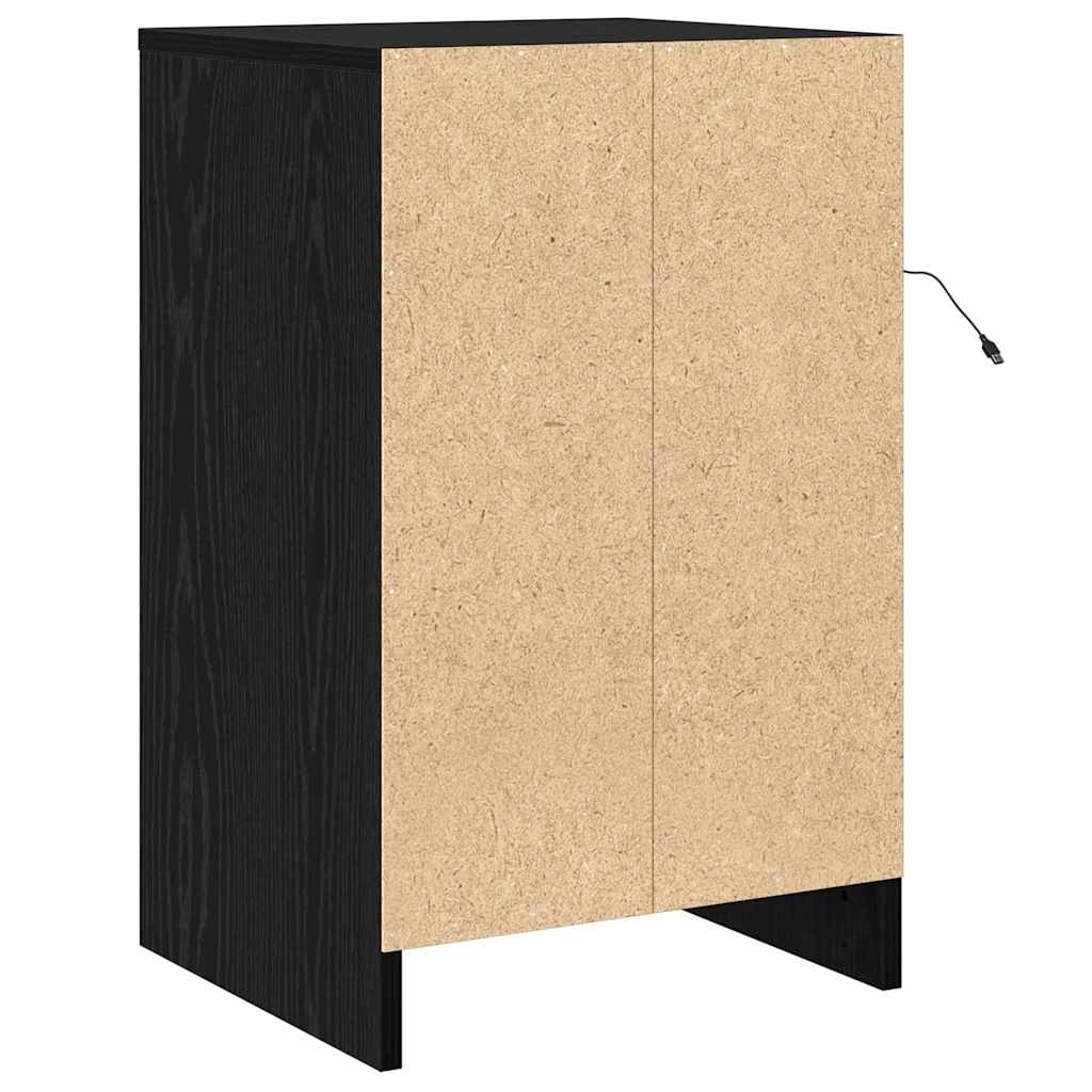 Cabinet de chevet Chêne noir 38 x 34 x 61 cm Bois d'ingénierie - XIOS