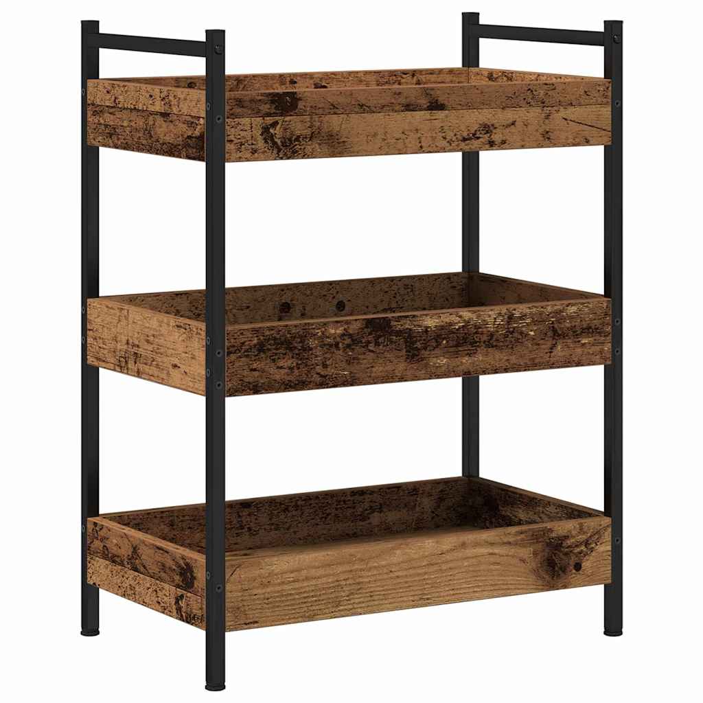 Chariot de cuisine Bois ancien 50 x 30 x 70 cm - XIOS