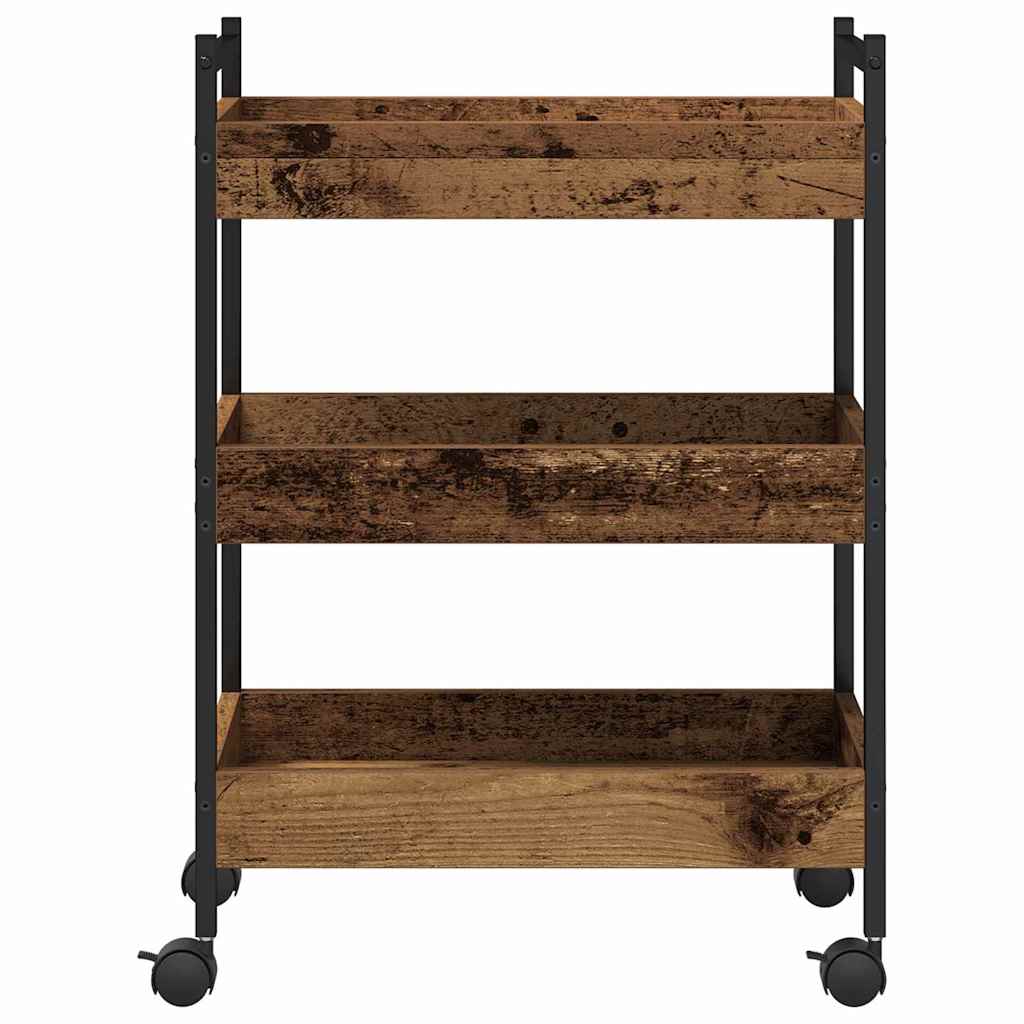 Chariot de cuisine Bois ancien 50 x 30 x 70 cm