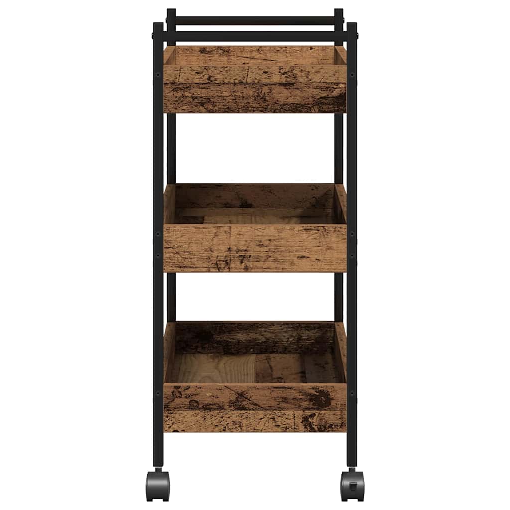 Chariot de cuisine Bois ancien 50 x 30 x 70 cm