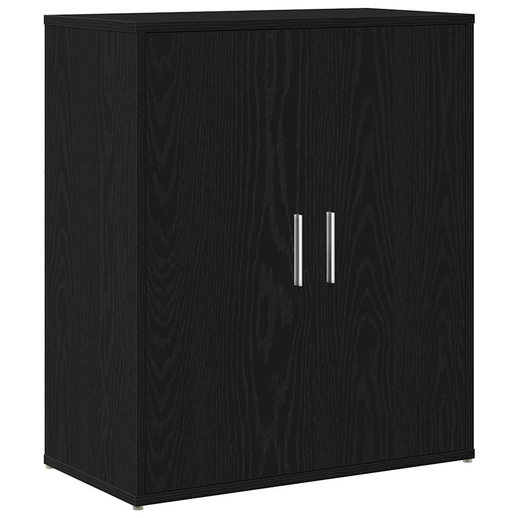 Buffet en chêne noir 60x31x70 cm bois d'ingénierie