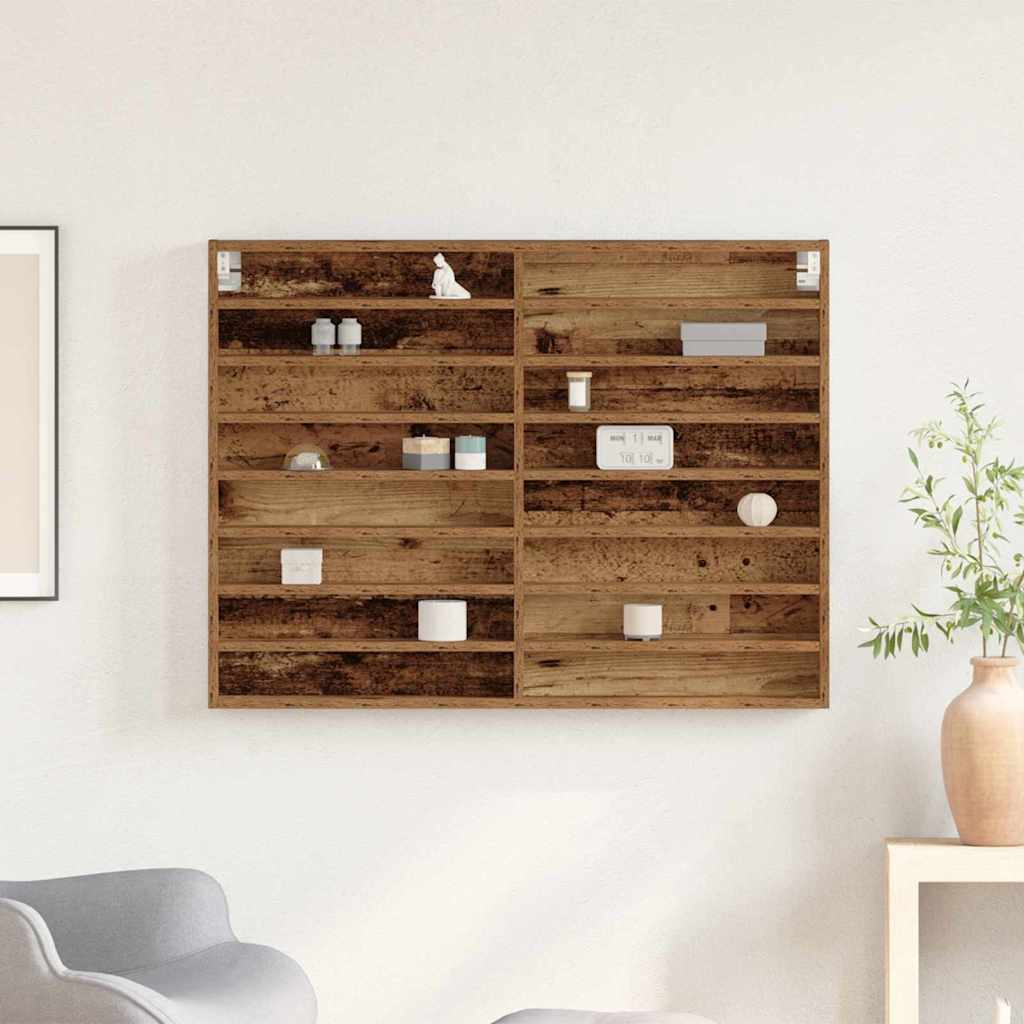 Vitrine Bois ancien 100 x 8,5 x 75 cm Bois d'ingénierie - XIOS