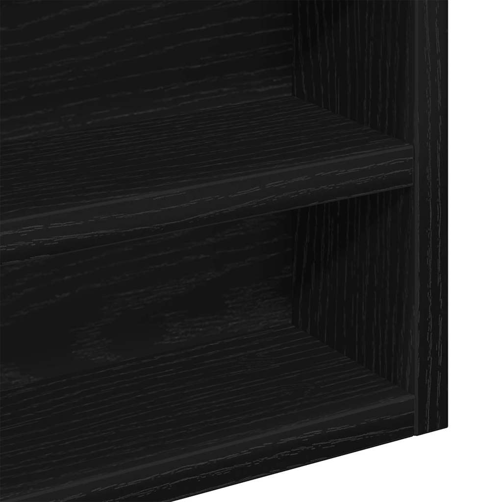 Vitrine Chêne noir 100 x 8,5 x 75 cm Bois d'ingénierie - XIOS
