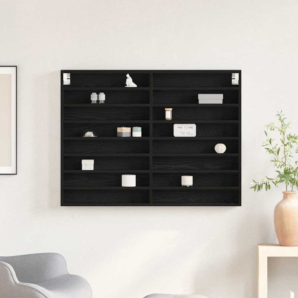 Vitrine Chêne noir 100 x 8,5 x 75 cm Bois d'ingénierie - XIOS