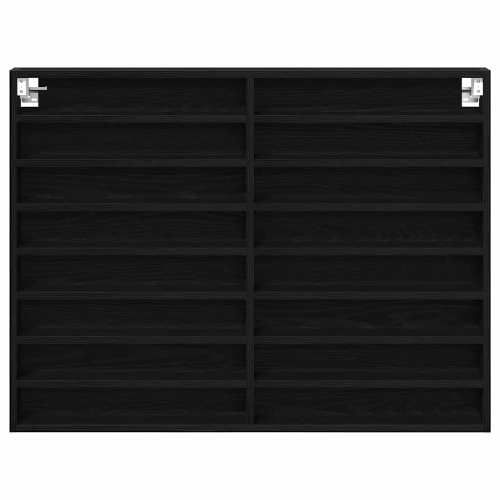 Vitrine Chêne noir 100 x 8,5 x 75 cm Bois d'ingénierie - XIOS