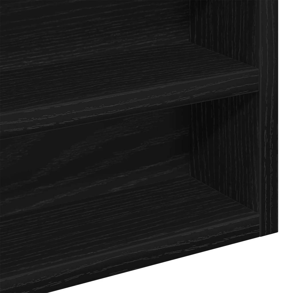 Vitrine Chêne noir 60 x 8,5 x 58 cm Bois d'ingénierie - XIOS