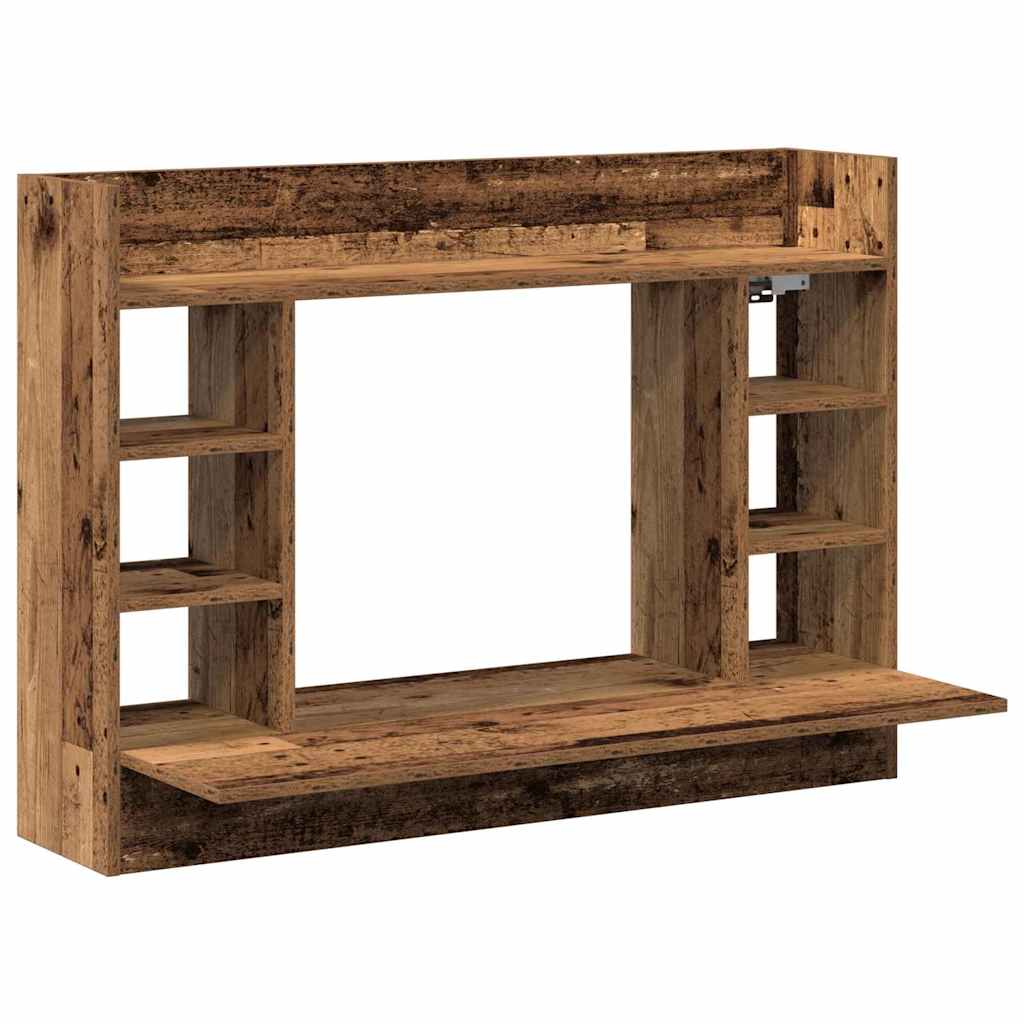Bureau mural Bois ancien Bois d'ingénierie 105 x 48 x 75 cm - XIOS
