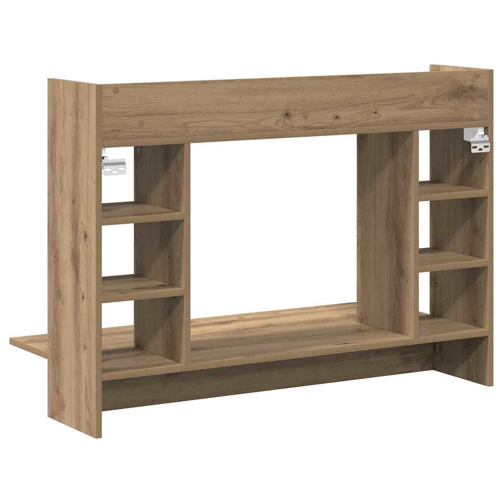 Bureau mural chêne artisanal Bois d'ingénierie 105 x 48 x 75 cm - XIOS