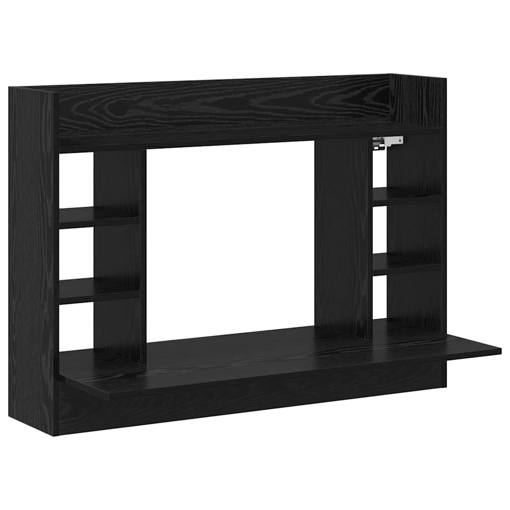 Bureau mural Chêne noir Bois d'ingénierie 105 x 48 x 75 cm