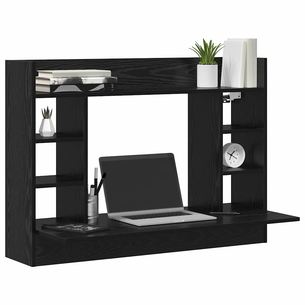 Bureau mural Chêne noir 105 x 48 x 75 cm Bois d'ingénierie - XIOS