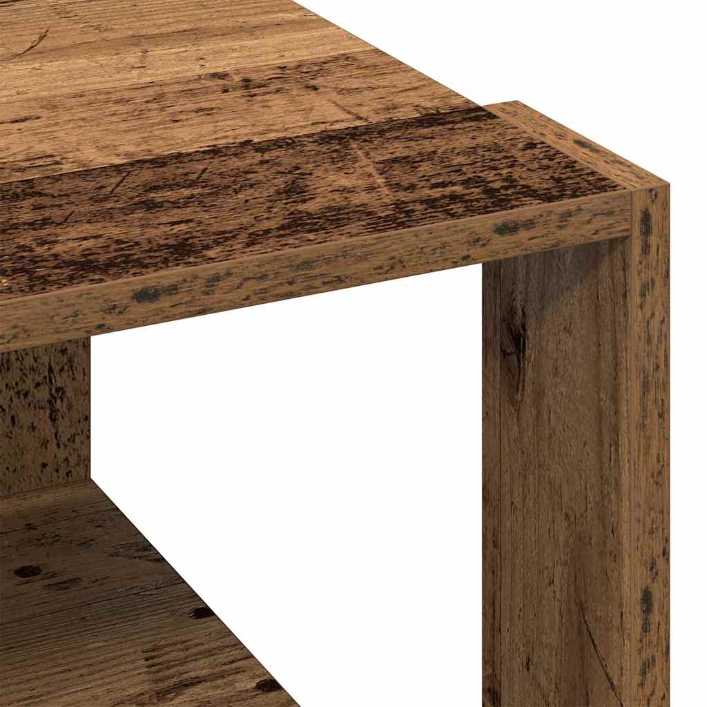 Table basse Bois ancien 51.5 x 51.5 x 30 cm Bois d'ingénierie - XIOS