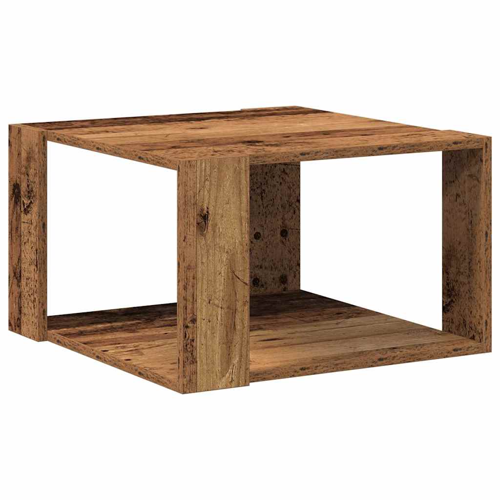 Table basse Bois ancien 51.5 x 51.5 x 30 cm Bois d'ingénierie - XIOS