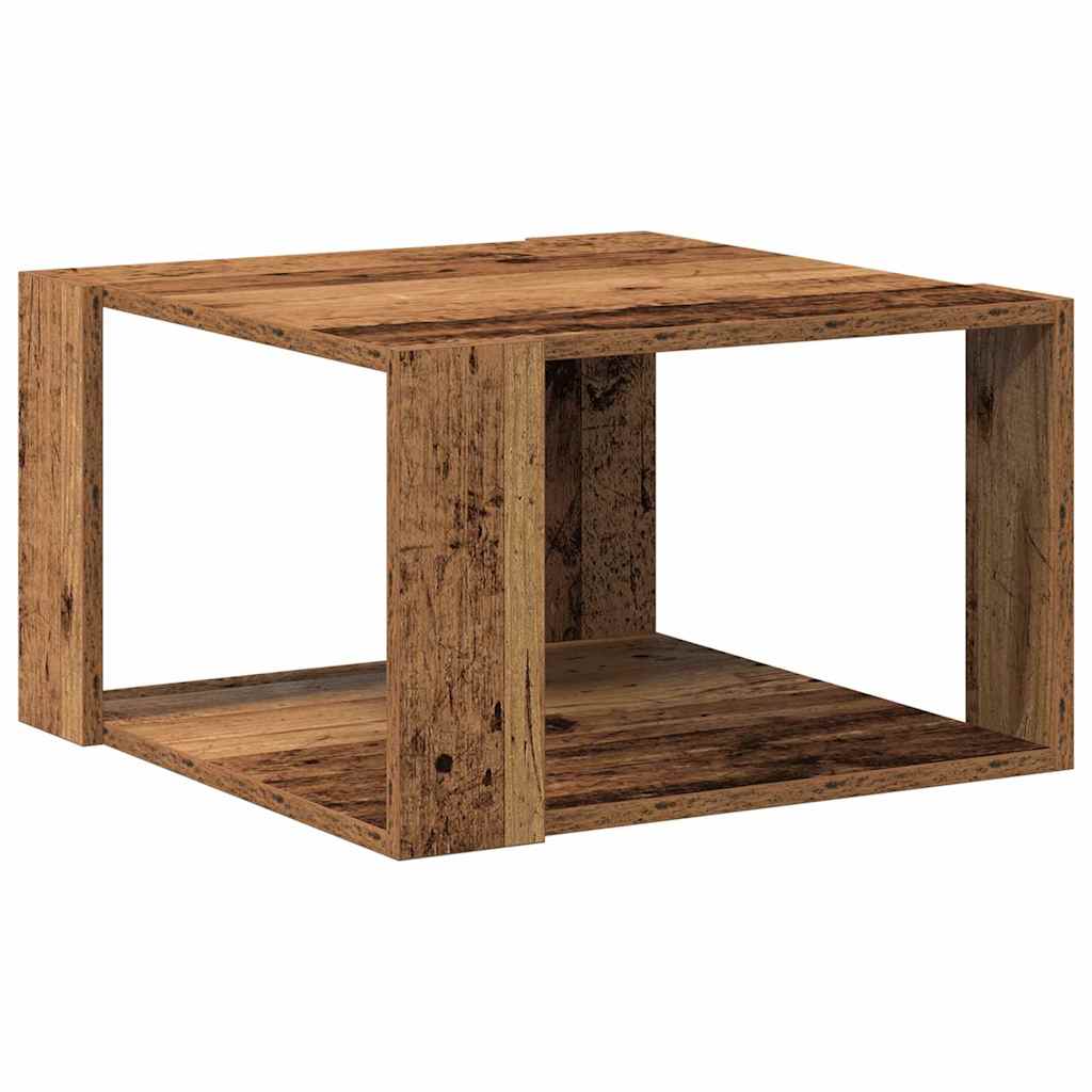Table basse Bois ancien 51.5 x 51.5 x 30 cm Bois d'ingénierie - XIOS