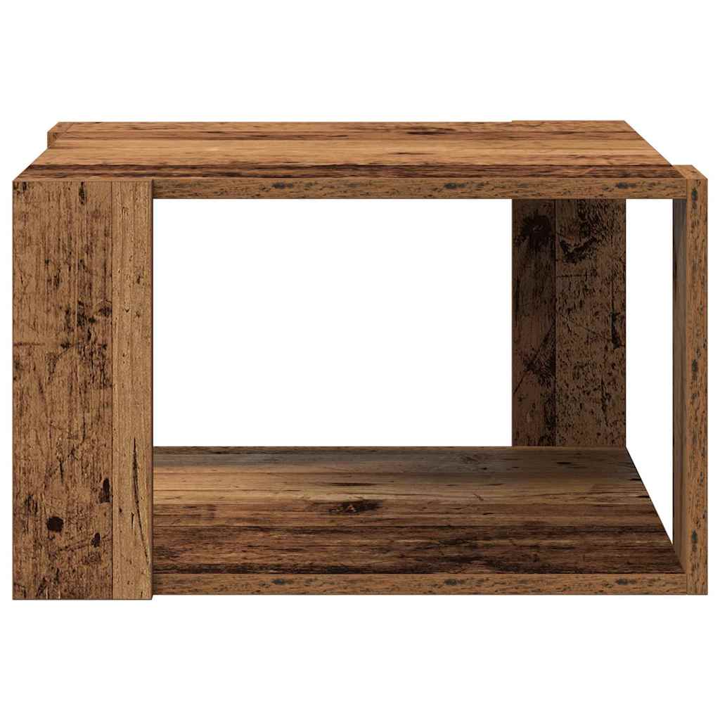 Table basse Bois ancien 51.5 x 51.5 x 30 cm Bois d'ingénierie - XIOS