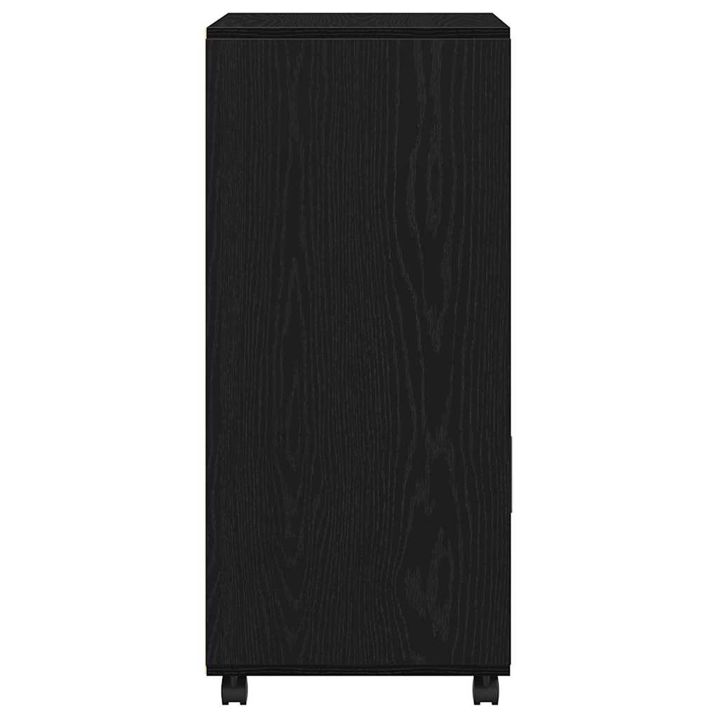 Cabinet Roulant Chêne noir 55 x 40 x 91 cm Bois d'ingénierie - XIOS