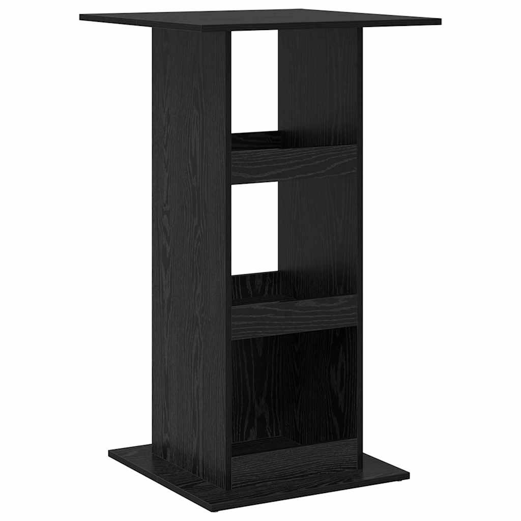 Table de bar 60 x 60 x 100 cm Bois d'ingénierie Chêne noir - XIOS