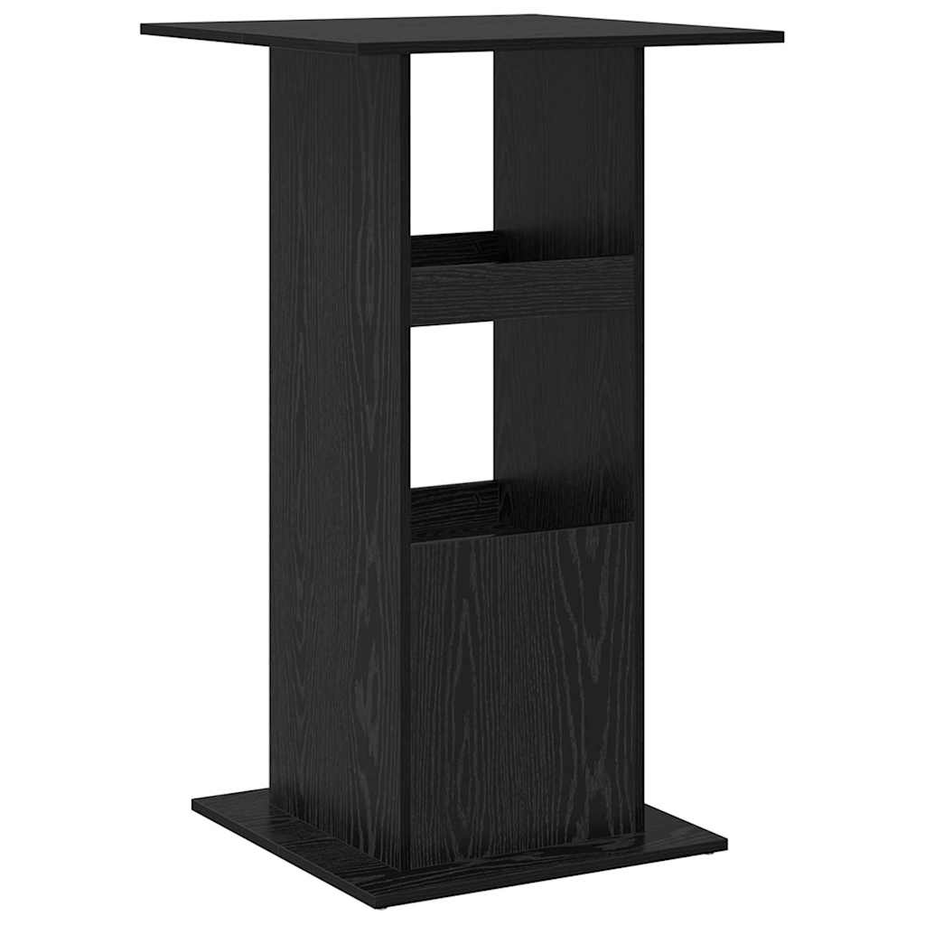 Table de bar 60 x 60 x 100 cm Bois d'ingénierie Chêne noir - XIOS