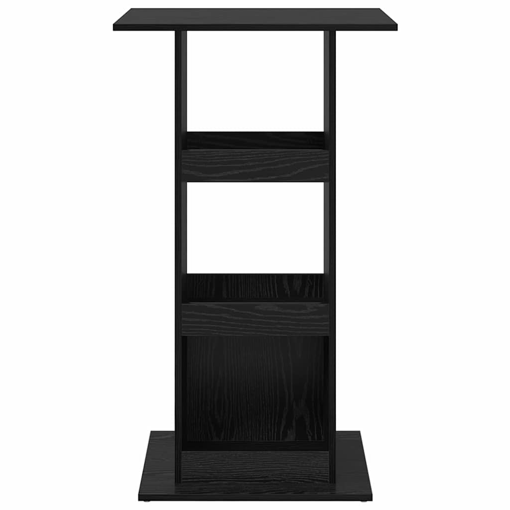 Table de bar 60 x 60 x 100 cm Bois d'ingénierie Chêne noir - XIOS