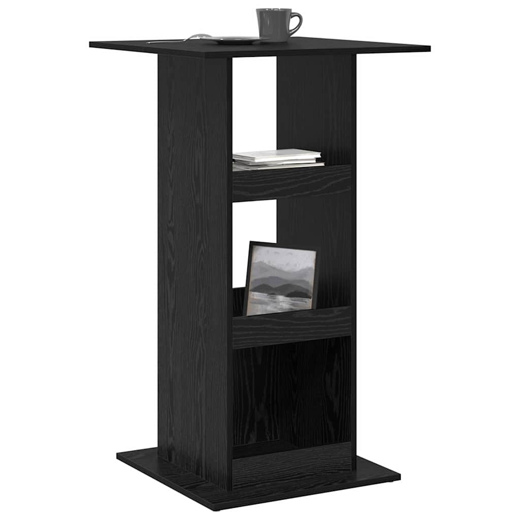Table de bar 60 x 60 x 100 cm Bois d'ingénierie Chêne noir - XIOS