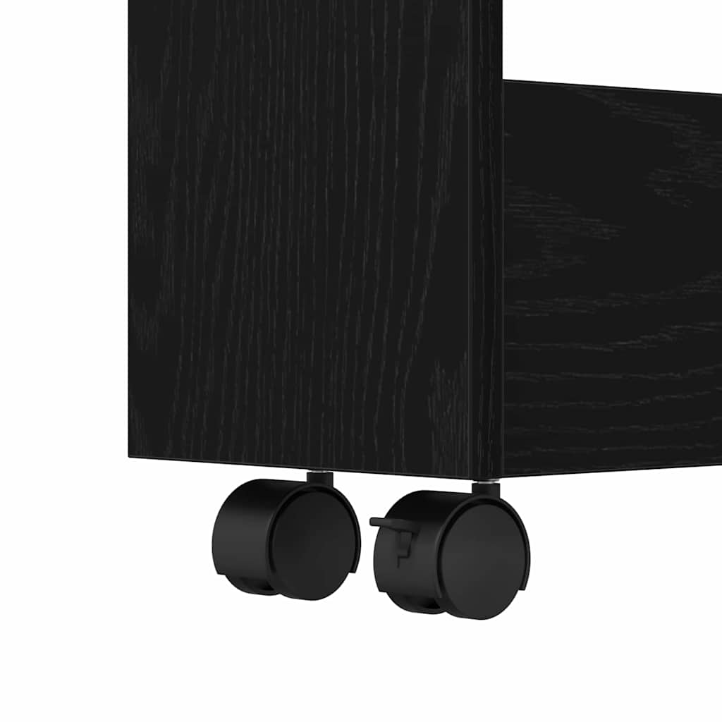 Chariot de Rangement Étroit Chêne noir 60 x 18 x 70 cm - XIOS