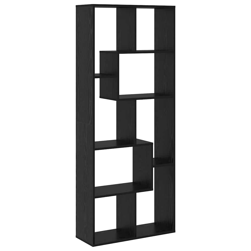 Bibliothèque Chêne noir 67 x 25 x 162 cm Bois d'ingénierie - XIOS