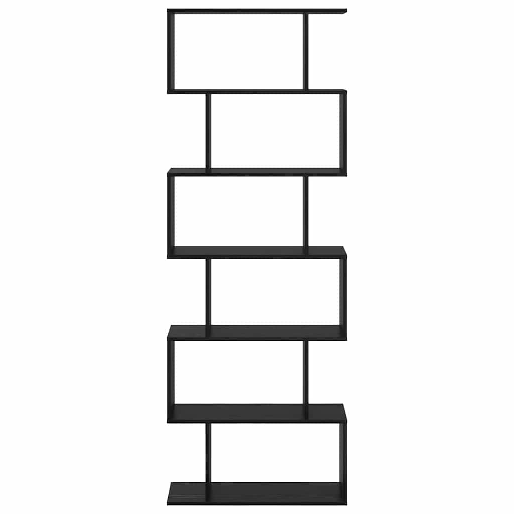 Bibliothèque Noir 70 x 24 x 193.5 cm Bois d'ingénierie - XIOS