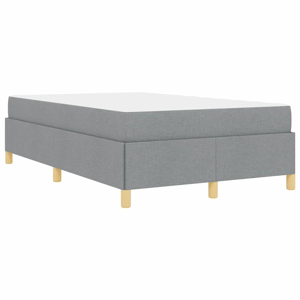 Cadre de lit avec matelas Gris clair 120 x 190 cm tissu - XIOS