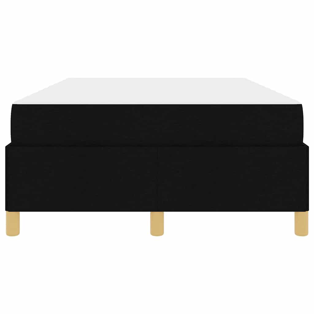 Cadre de lit avec matelas Noir 120 x 190 cm tissu - XIOS