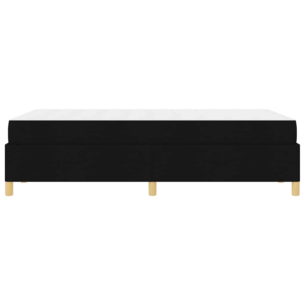 Cadre de lit avec matelas Noir 120 x 190 cm tissu - XIOS