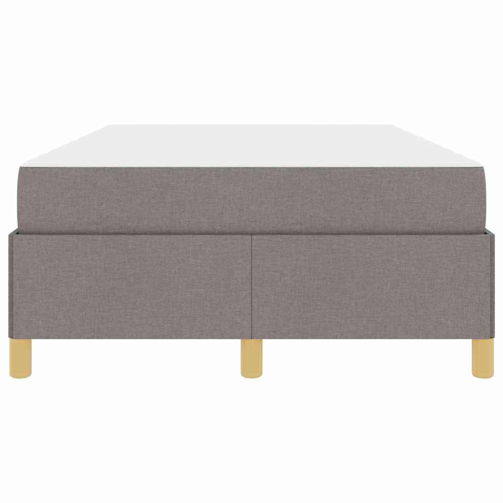 Cadre de lit avec matelas Taupe 120 x 190 cm tissu - XIOS