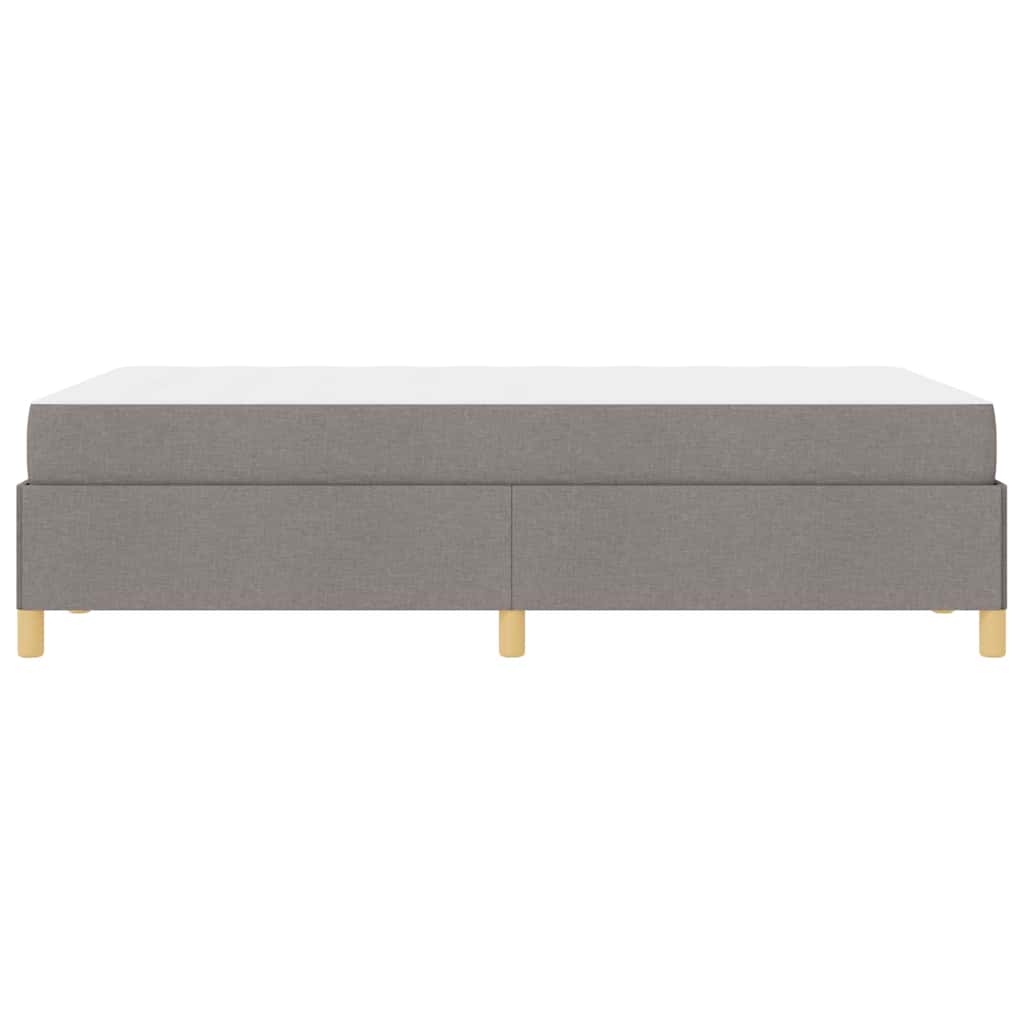 Cadre de lit avec matelas Taupe 120 x 190 cm tissu - XIOS