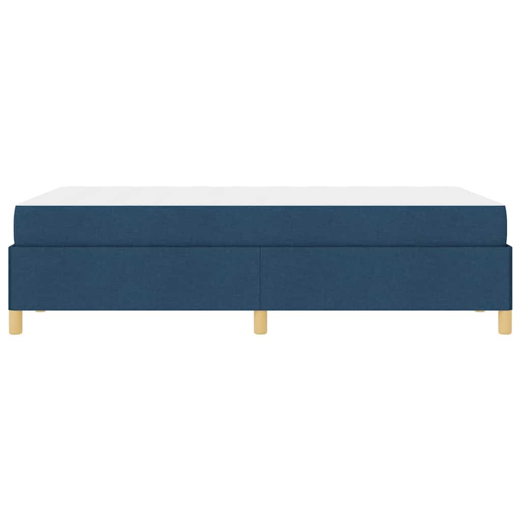 Cadre de lit avec matelas Bleu 120 x 190 cm tissu - XIOS