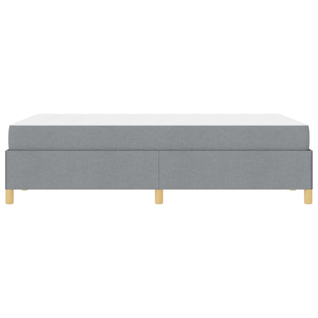 Cadre de lit avec matelas Gris clair 120 x 200 cm tissu - XIOS