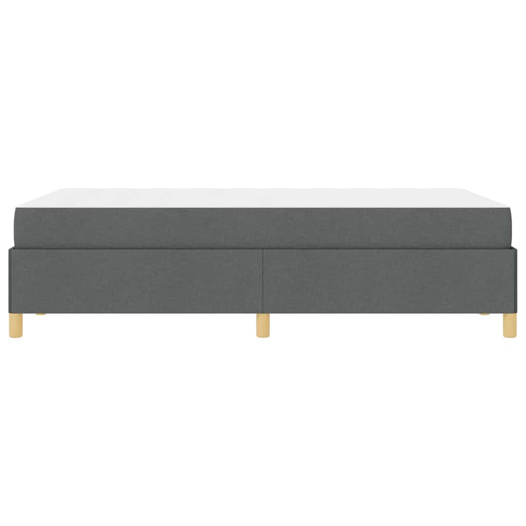 Cadre de lit avec matelas Gris foncé 120 x 200 cm tissu - XIOS