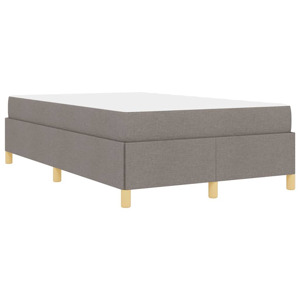 Cadre de lit avec matelas Taupe 120 x 200 cm tissu - XIOS
