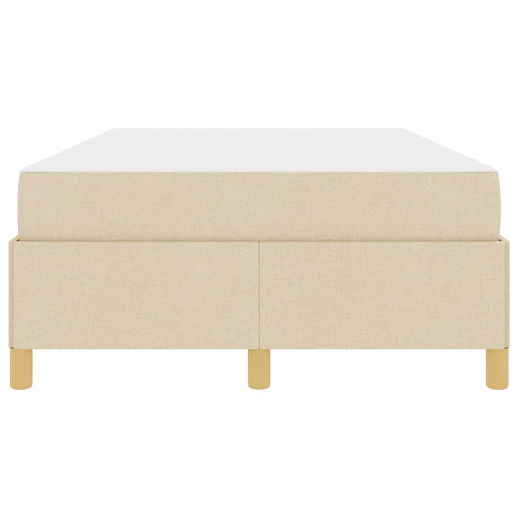 Cadre de lit avec matelas Crème 120 x 200 cm tissu - XIOS