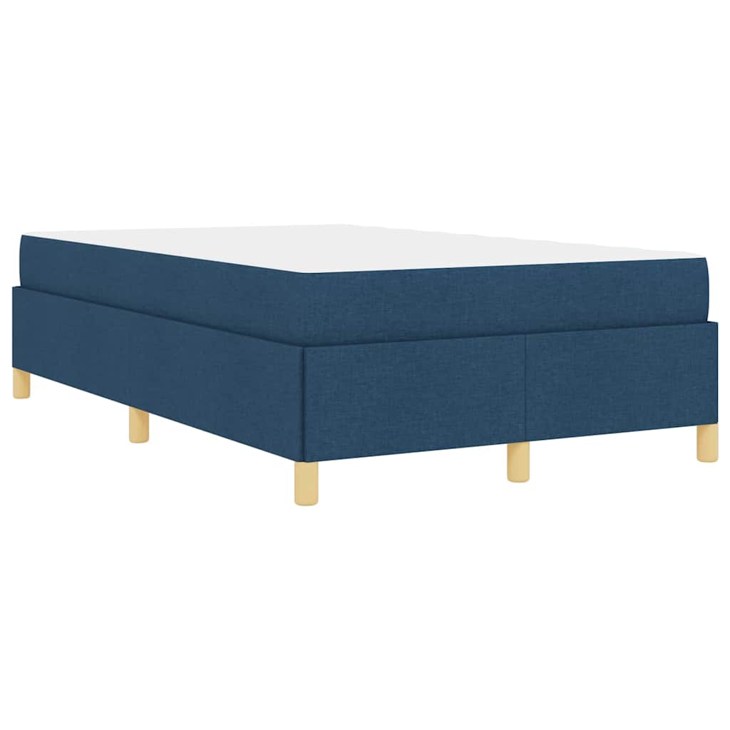 Cadre de lit avec matelas Bleu 120 x 200 cm tissu - XIOS