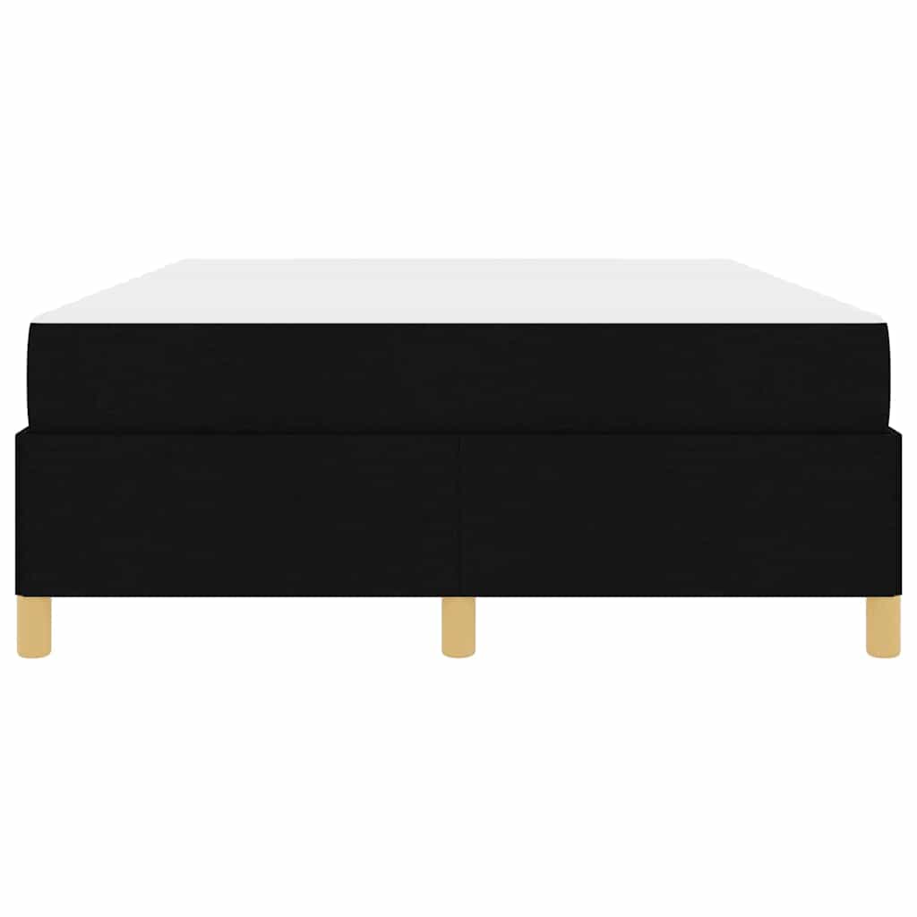 Cadre de lit avec matelas Noir 140 x 190 cm tissu - XIOS