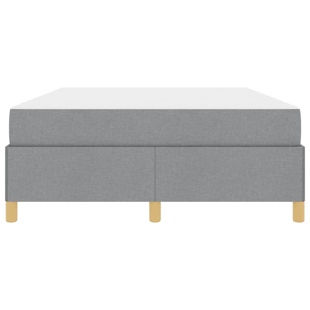 Cadre de lit avec matelas Gris clair 140 x 200 cm tissu - XIOS