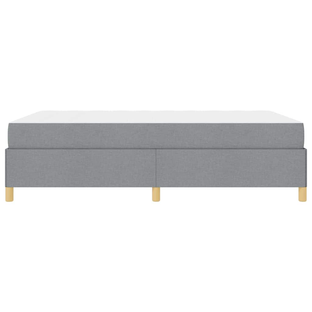Cadre de lit avec matelas Gris clair 140 x 200 cm tissu - XIOS