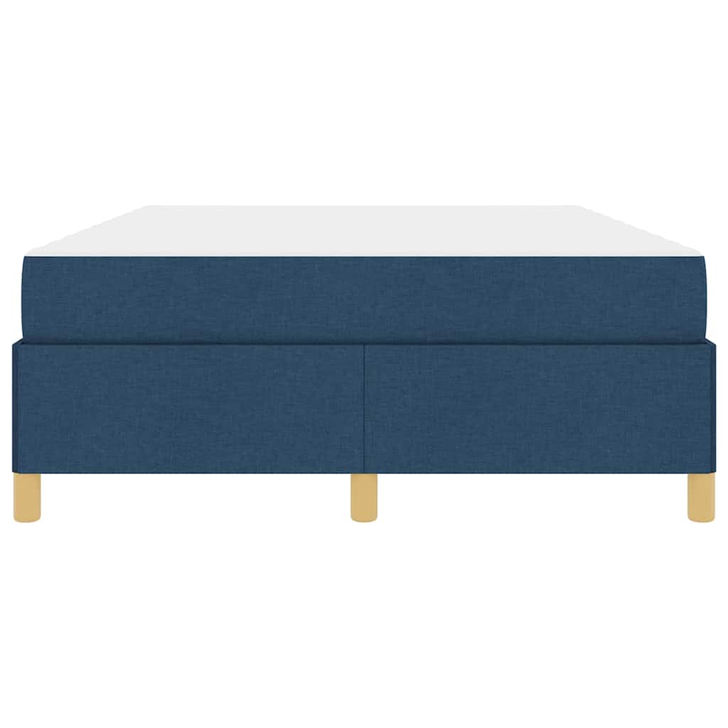 Cadre de lit avec matelas Bleu 160 x 200 cm tissu - XIOS