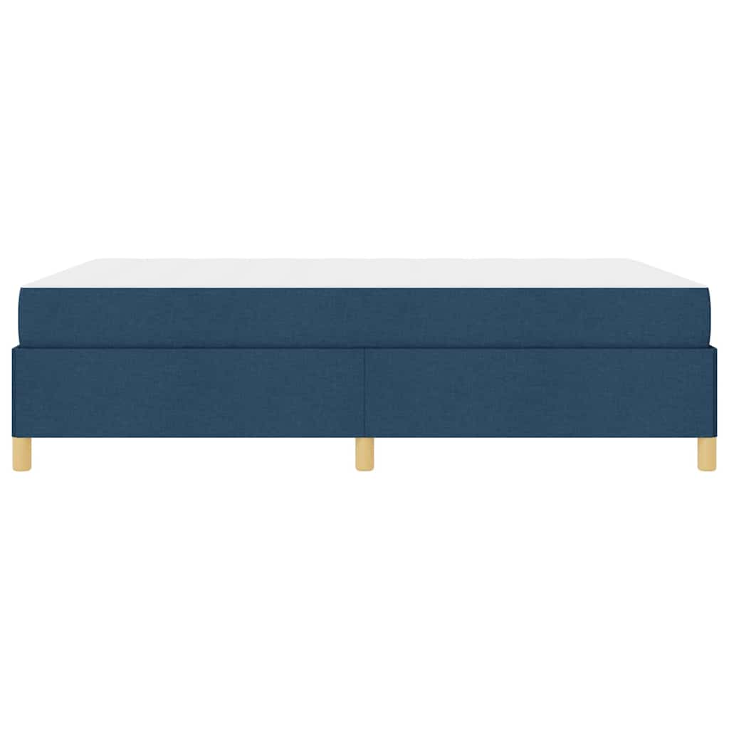 Cadre de lit avec matelas Bleu 160 x 200 cm tissu - XIOS