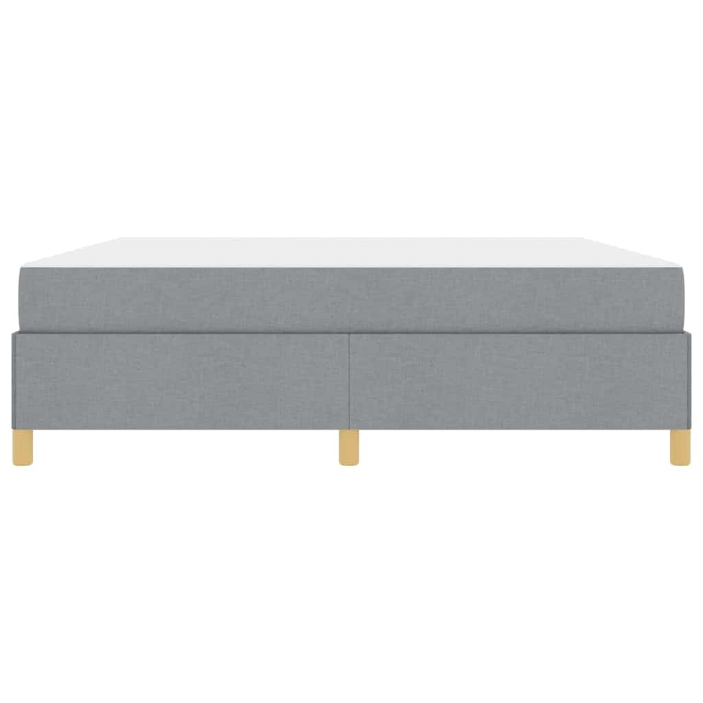 Cadre de lit avec matelas Gris clair 180 x 200 cm tissu - XIOS